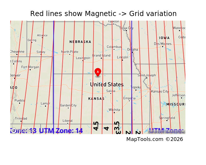 Magnetic Declination and Grid Variance - MapTools