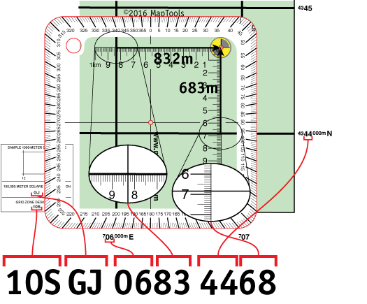 Map with MGRS position