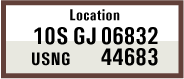 GPS Display USNG