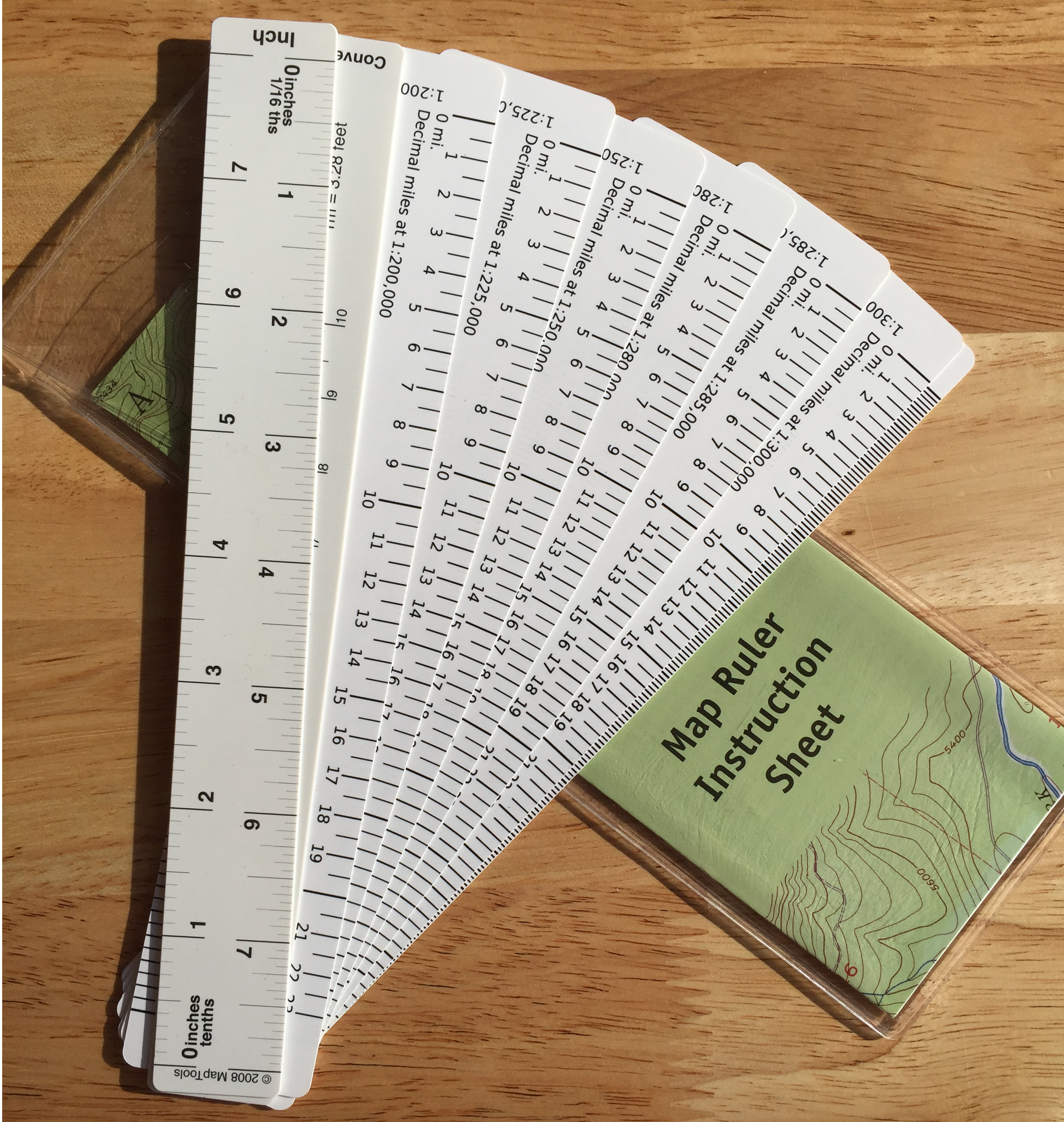 MapTools Product -- Ruler Set for Benchmark™ Road & Recreation Atlases -  Western States