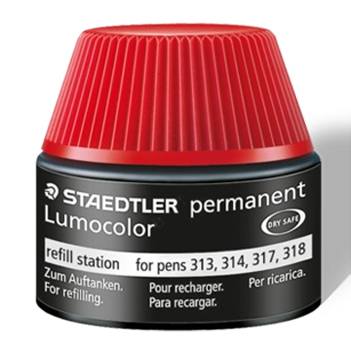 MapTools Product Lumocolor Permanent Marker Refill Station Red